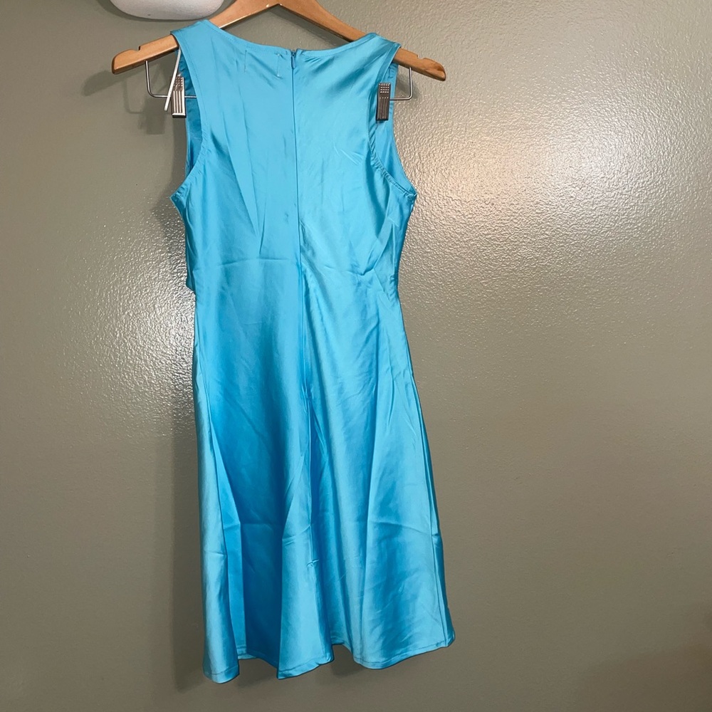 Princess Polly Savage One Mini Dress Blue NWOT - Picture 3 of 11